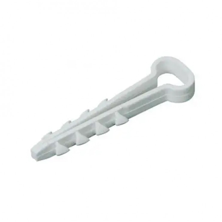 Дюбель-ялинка (затискач) 12 мм для плоского кабелю (100 шт.) - Новаторбуд - фото 1