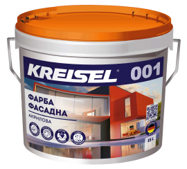 Краска фасадная акриловая Kreisel 001 база D (15 л) - Новаторстрой - фото 1