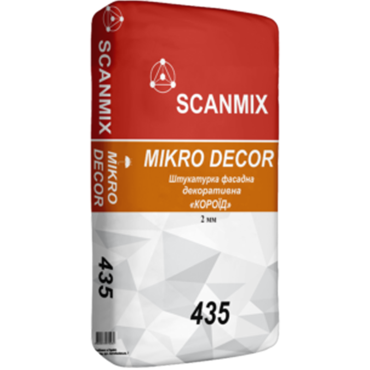Штукатурка декоративная Scanmix Dekor 435 R20 короед 2,0 мм (25 кг) Киев в Киеве - Новаторстрой - фото 1