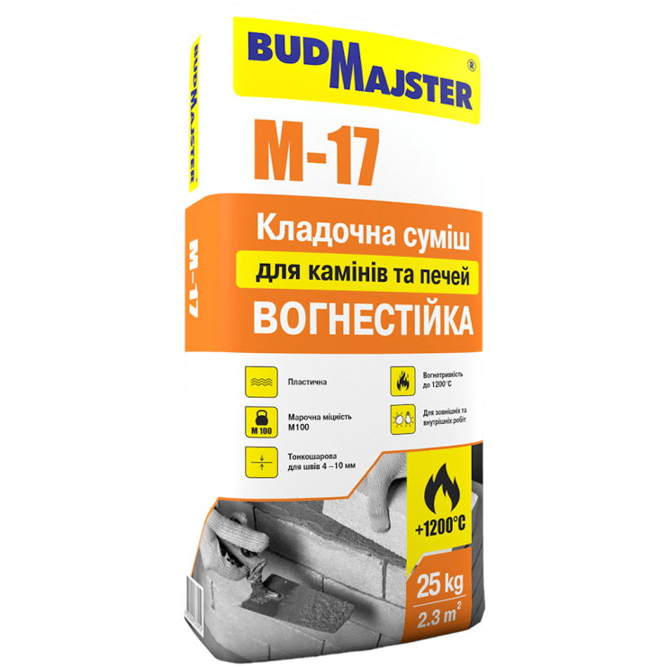 Смесь для печей и каминов БудМайстер М-17 (25 кг) - Новаторбуд - фото 1