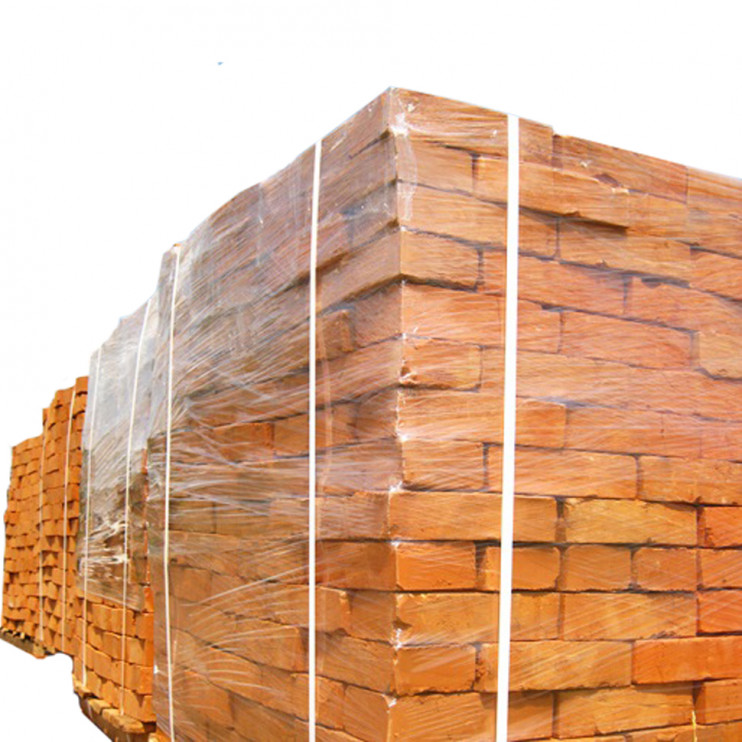 Кирпич красный рядовой Тростянец М100 250x120x65 мм вид на паллете в Киеве - Новаторстрой - фото 3