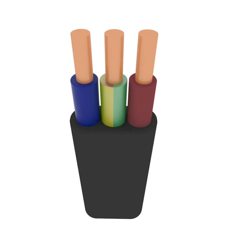 Кабель мідний ЗЗЦМ ВВГ-ПНГ 3x4 - Новаторбуд - фото 1