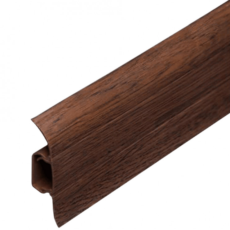 Плінтус ПВХ TIS венге класичний (ПЛГ-0051) 18x56x2500 мм Київ у Києві - Новаторбуд - фото 1