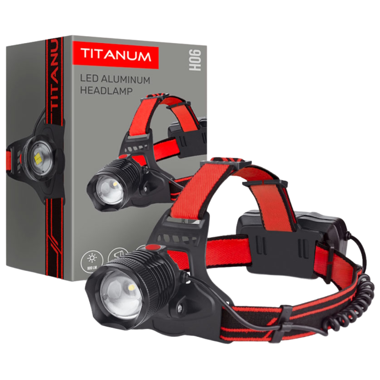 Налобний світлодіодний ліхтарик TITANUM TLF-H06 (800Lm 6500K) Київ у Києві - Новаторбуд - фото 2