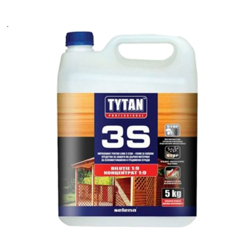 Деревозахисний засіб Tytan 3S Ультрабіозахист дерев'яних будівель (5 кг) - Новаторбуд - фото 1