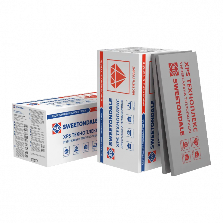 Екструдований пінополістирол Техноплекс 100x1100x550 мм (1 шт) - Новаторбуд - фото 1