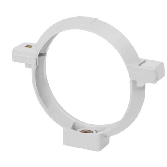 Кронштейн труби Rainway 130 білий - Новаторбуд - фото 1