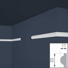 Плинтус потолочный Marbet Decor E27 LUX 23x11x2000 мм