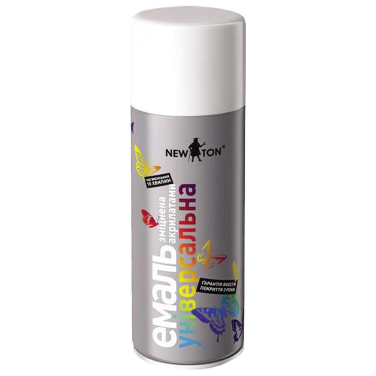 Эмаль универсальная в аэрозоле NewTon серая RAL7046 (400 мл) матовый - Новаторстрой - фото 1