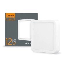 Cветильник накладной квадрат LED VIDEX 12W (VL-DLSS-125)