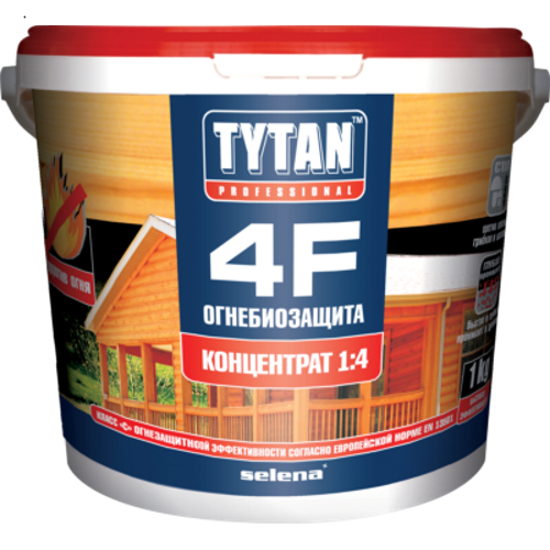 Деревозахисний засіб Tytan 4F Вогнебіозахист (5 кг) - Новаторбуд - фото 1
