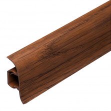 Плинтус ПВХ TIS орех (ПЛГ-0040) 18x56x2500 мм