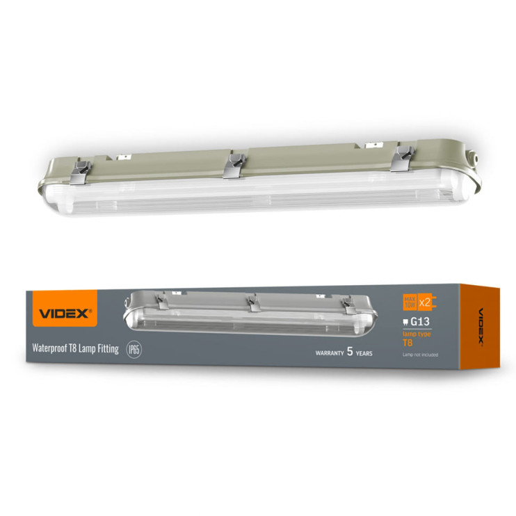 Cветильник линейный под лампу LED VIDEX 2хТ8 (VL-BNW-T8062G) - Новаторстрой - фото 1