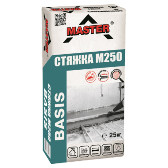 Стяжка для пола Master Basis М 250 10-50 мм (25 кг) - Новаторстрой - фото 1
