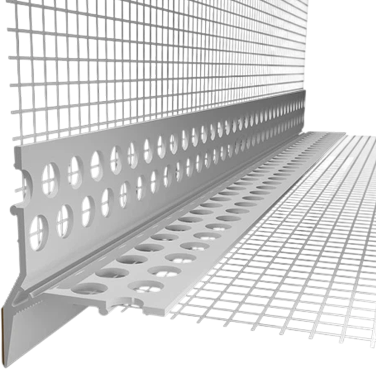 Профіль кутовий перфорований з сіткою та крапельником Valmiera 10x10 (2 м) Київ у Києві - Новаторбуд - фото 1