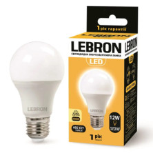 Лампа светодиодная Lebron LED L-A60 E27 3000K 12W 1100Lm (11-11-45)