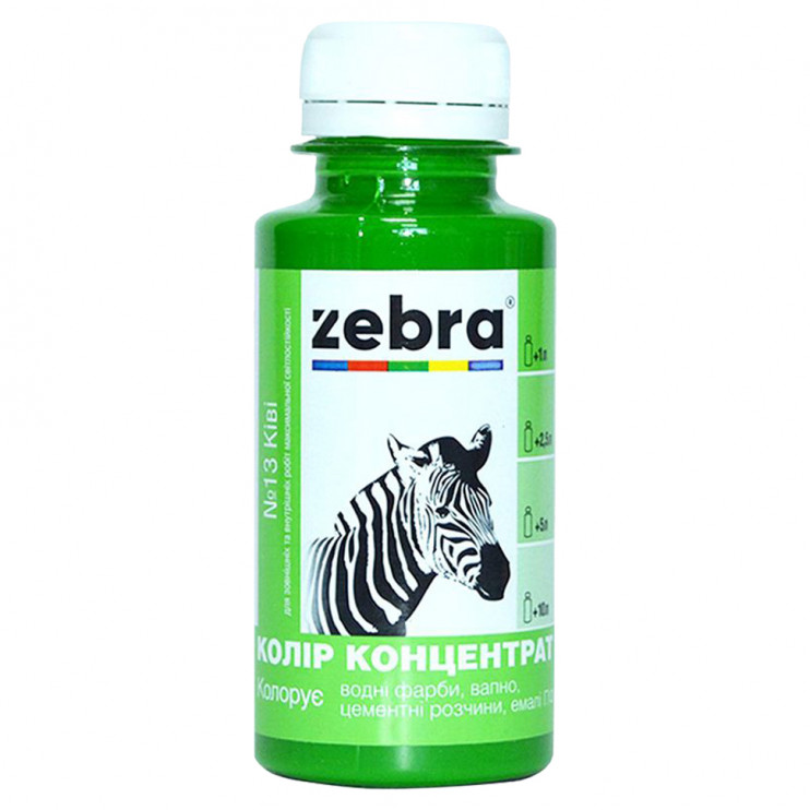 Колір-концентрат Zebra ківі №613 (100 мл) - Новаторбуд - фото 1