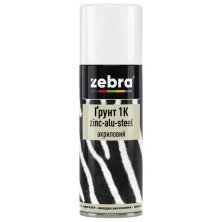 Грунт акриловый  Zebra zinс-alu-steel 1К №16 светло-серый (400 мл)