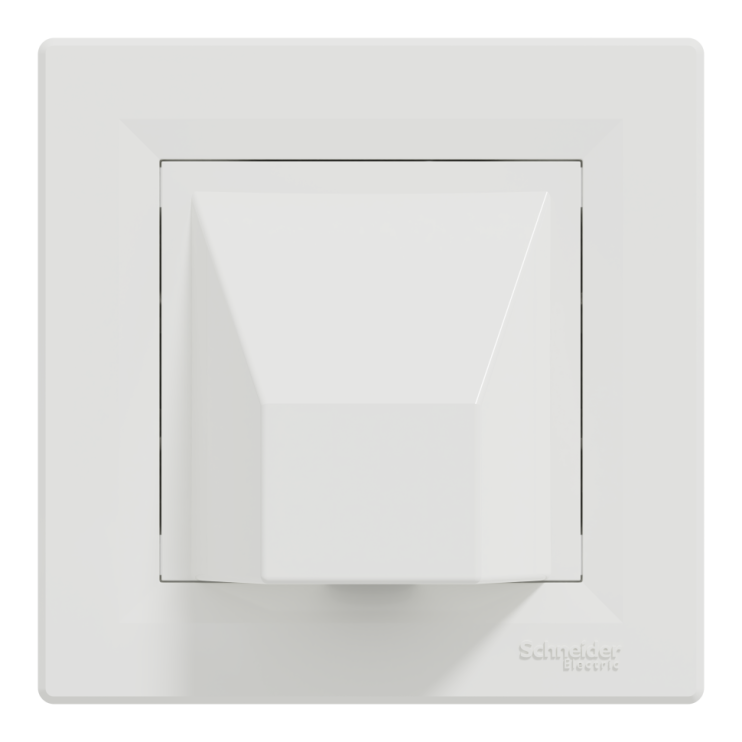 Сервисная розетка вывода кабеля Schneider Electric Asfora, белая - Новаторстрой - фото 1