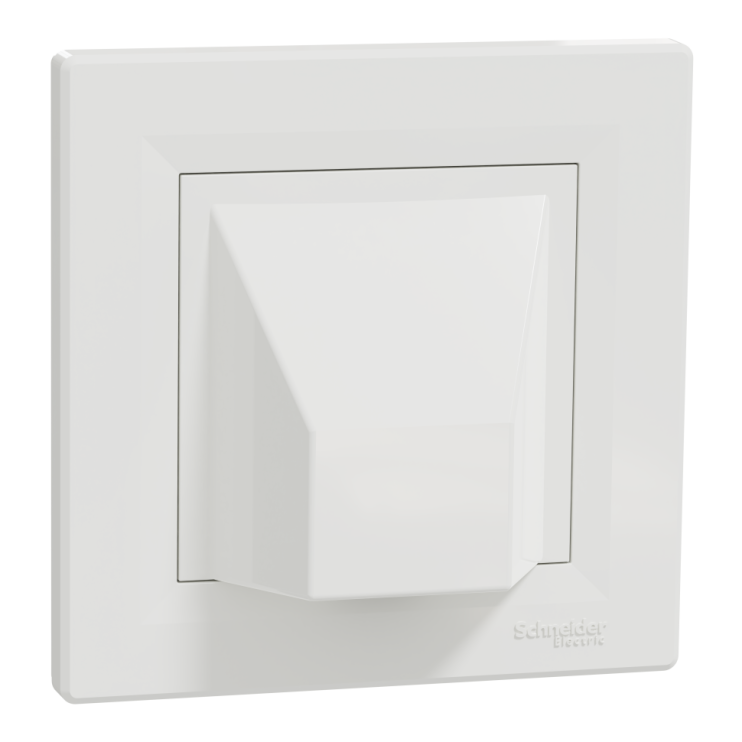 Сервисная розетка вывода кабеля Schneider Electric Asfora, белая - Новаторстрой - фото 3