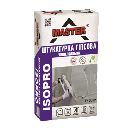 Гіпсова штукатурка Master Isopro універсальна (30 кг) Київ у Києві - Новаторбуд - фото 1