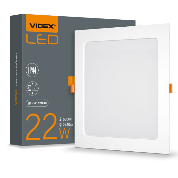 Світильник вбудований LED VIDEX Back 22W 5000K (VL-DLBS-225) Київ у Києві - Новаторбуд - фото 1