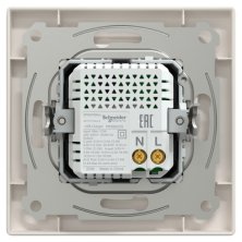 Двойное зарядное USB устройство Schneider Electric Asfora, тип А+C, 21 Вт (кремовый цвет)