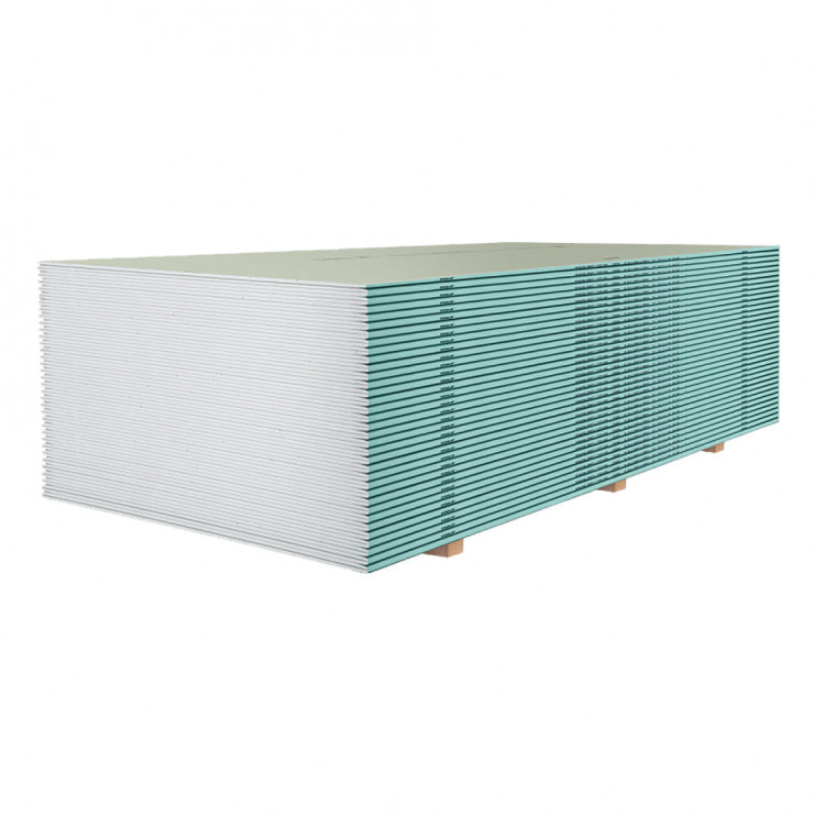 Гипсокартон влагостойкий Knauf 2000x1200x12,5 мм на паллете у Києві - Новаторбуд - фото 2