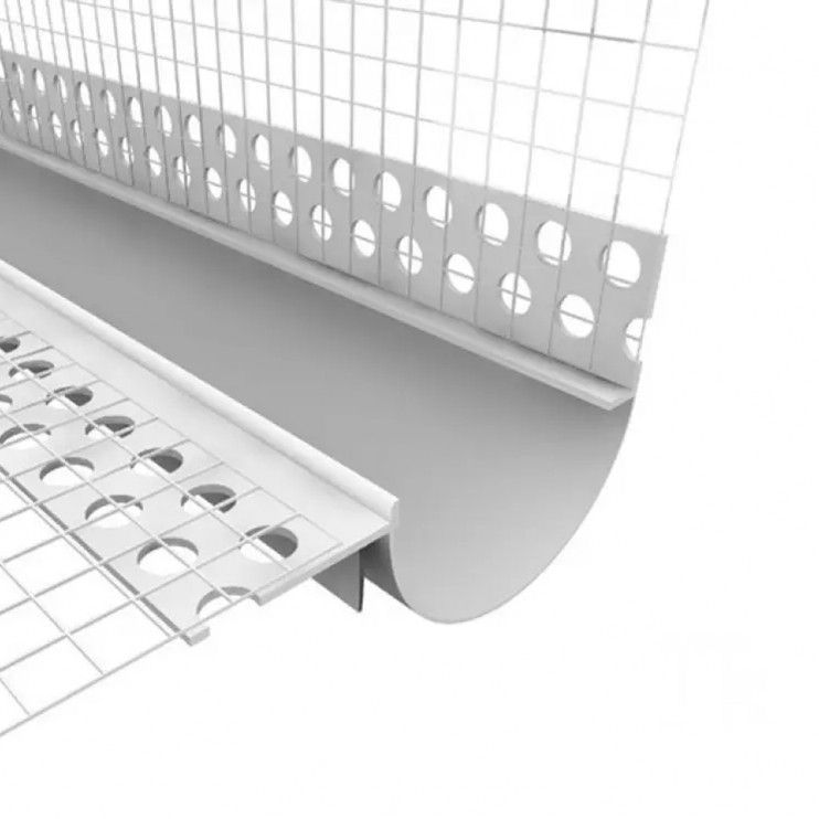 Профиль ПВХ дилатационный угловой с сеткой (2 м) Киев в Киеве - Новаторстрой - фото 1