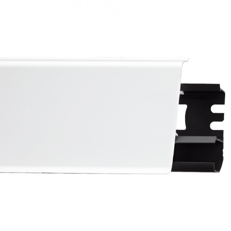 Плинтус Arbiton Indo белый глянец №01 (26x70x2500 мм) - Новаторстрой - фото 1