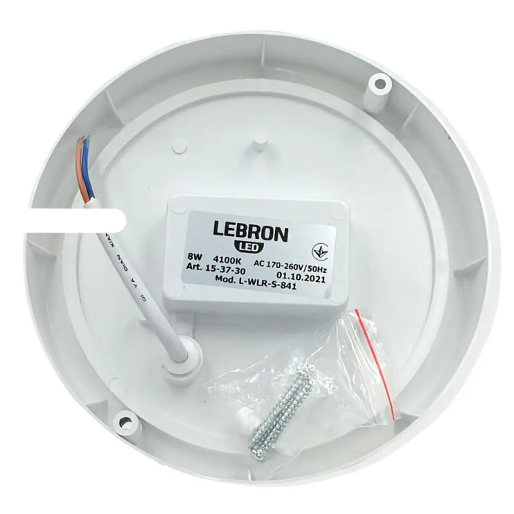 Светильник LED Lebron L-WLR-S с датчиком движения 8W 4100К 720Lm (15-37-30) - Новаторстрой - фото 3