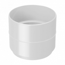 Муфта труби Rainway 130 біла