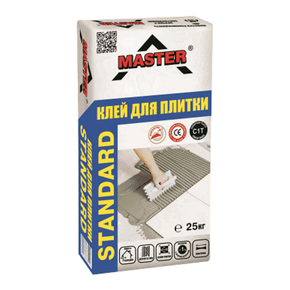 Клей для плитки Master Standard (25 кг) Київ у Києві - Новаторбуд - фото 1