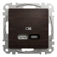 USB розетка Schneider Electric Sedna Design&Elements А+С, венге Киев