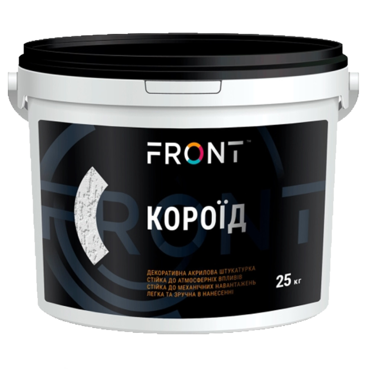 Штукатурка камінна акрилова FRONT короїд 1,5-2 мм (25 кг) - Новаторбуд - фото 1