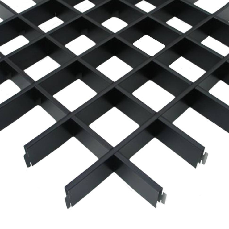 Профиль "папа" Грильято 75x75 H40 черный RAL9005 - Новаторстрой - фото 1