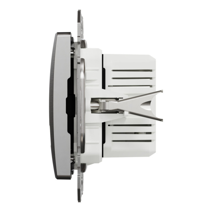 USB розетка Schneider Electric Sedna Design&Elements А+С, матовый алюминий - Новаторстрой - фото 4