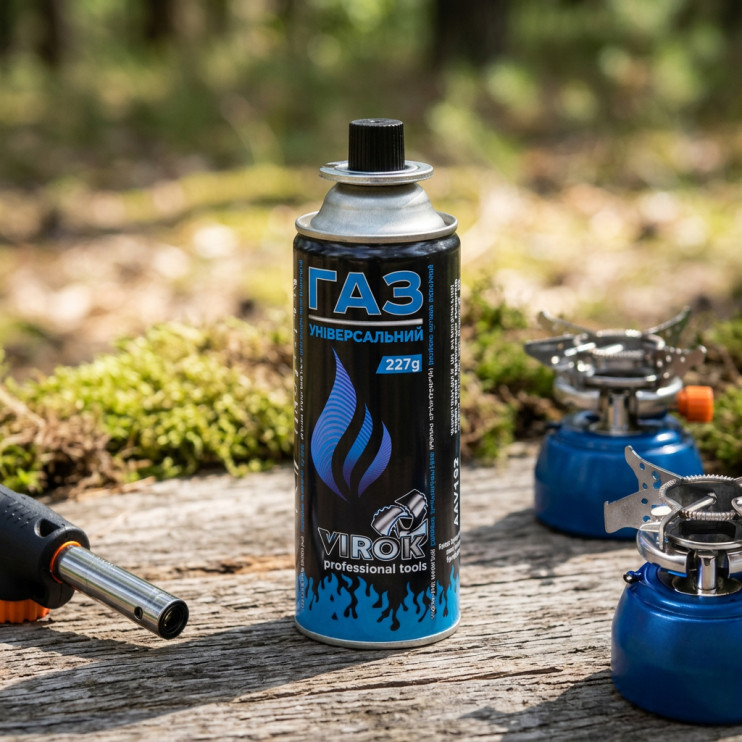 Балон газовий VIROK 227г (392 мл) - Новаторбуд - фото 5
