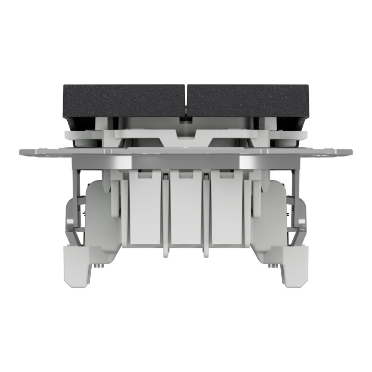 Двухклавишный переключатель самозажимной Schneider Electric Asfora, антрацит Киев в Киеве - Новаторстрой - фото 8