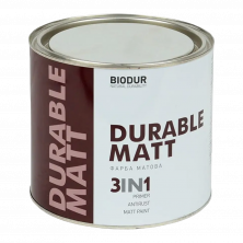 Краска матовая для металла Biodur 3 в 1 серый антрацит №216 (2,1 л)
