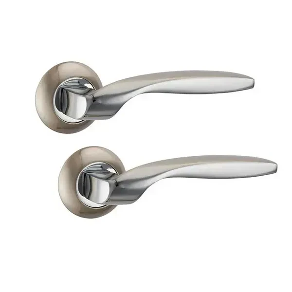 Ручка дверна BOSTON TL SN/CP-3 матовий нікель/хром Київ у Києві - Новаторбуд - фото 3