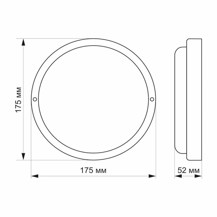 Світильник круглий накладний Titanum 20W 6500K 175x52 мм Київ у Києві - Новаторбуд - фото 3