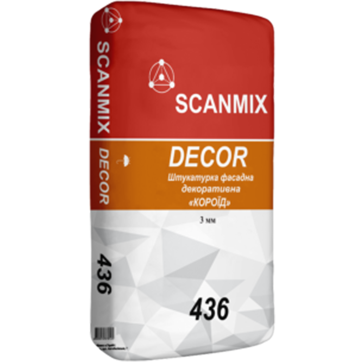 Штукатурка декоративна Scanmix Dekor 436 R30 короїд 2,5-3,0 мм (25 кг) - Новаторбуд - фото 1